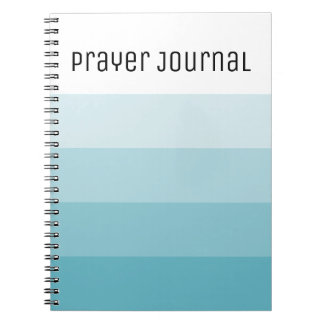 Journal de prière des rayures turquoise