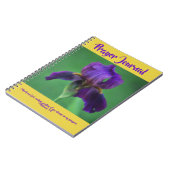Journal de prière d'iris de pourpre royal (Côté gauche)