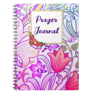 Journal de prière du jardin aux fleurs colorées