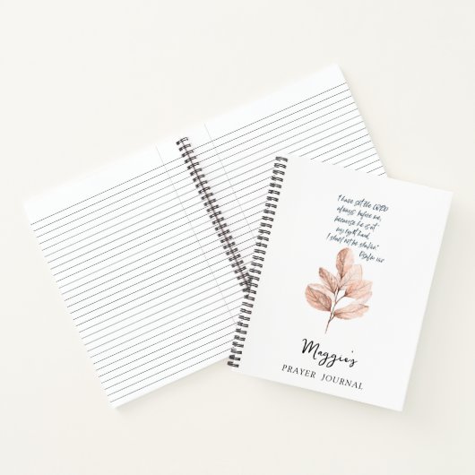 Journal de prière du versets bibliques feuillus (Intérieur)