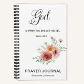 Journal de prière du versets de la Bible florale (Recto)