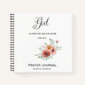 Journal de prière du versets de la Bible florale (Devant)