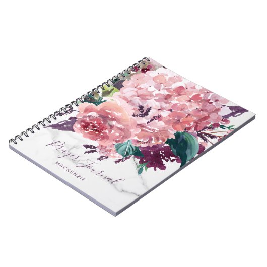 Journal de prière en marbre floral (Côté gauche)