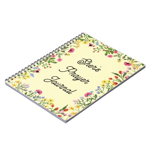 Journal de prière fleur sauvage (Côté gauche)