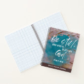 Journal de prière floral avec verset biblique pers (Intérieur)