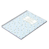 Journal de prière floral bleu (Côté gauche)