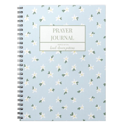 Journal de prière floral bleu (Devant)