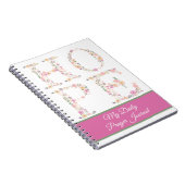 Journal de prière florale HOPE personnalisé (Côté Droit)