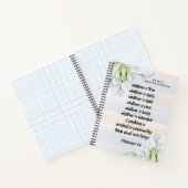 Journal de prière florale Verse de la Bible person (Intérieur)