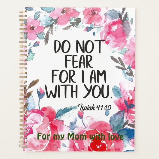 Journal de prière Journal Journal verset de la Bib (Devant)