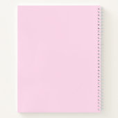 Journal de prière mignon rose et rouge nom personn (Dos)