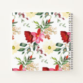 Journal de prière motif de fleurs carnet spirale (Dos)