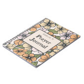 Journal de prière nom de fleur orange (Côté gauche)