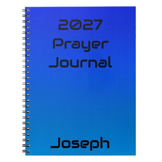 Journal de prière personnalisé 2027 (Devant)