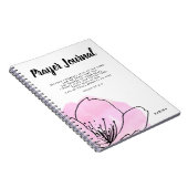 Journal de prière personnalisé moderne rose et noi (Côté Droit)