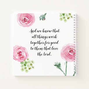 Journal de prière Personnalisé Romains 8:28