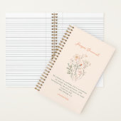 Journal de prière personnalisée des Fleurs sauvage (À l'intérieur)