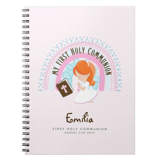 Journal de prière pour filles personnalisées ou ét (Devant)