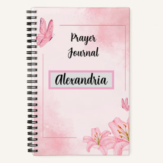 Journal de prière rose