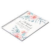 Journal de prière rose aquarelle (Côté gauche)