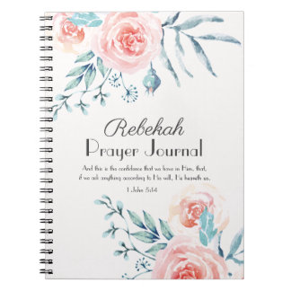 Journal de prière rose aquarelle
