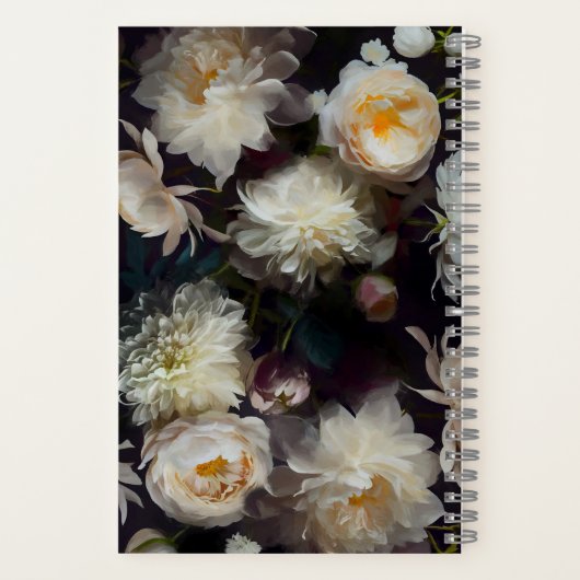 Journal de prière Roses et fleurs de crème (Verso)