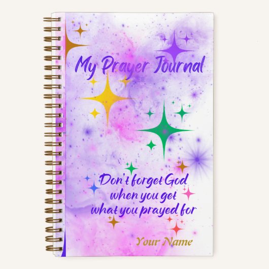 Journal de prière spirale, A5, Pastel Taille Abstr (Recto)