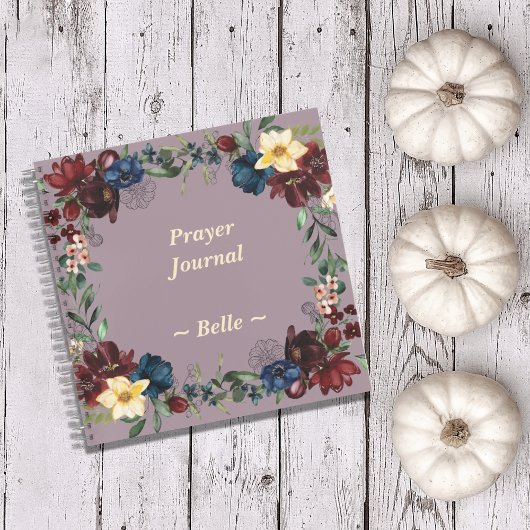 Journal de prière Thanksgiving Nom personnalisé Ob
