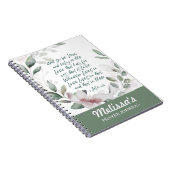 Journal de prière Verse de la Bible Spirale (Côté Droit)