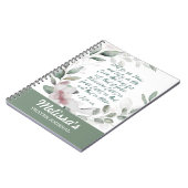 Journal de prière Verse de la Bible Spirale (Côté gauche)