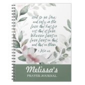 Journal de prière Verse de la Bible Spirale (Devant)