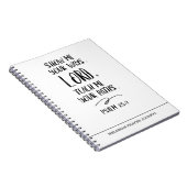 Journal de prière Verse de la Bible Spirale (Côté Droit)