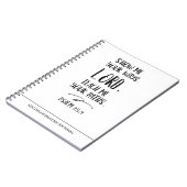 Journal de prière Verse de la Bible Spirale (Côté gauche)