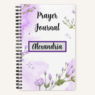 Journal de prière violet