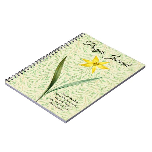 Journal de prières de fleurs de printemps de style (Côté gauche)