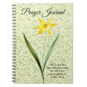 Journal de prières de fleurs de printemps de style (Devant)