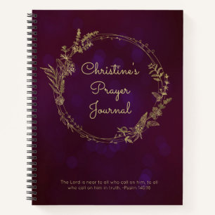 Journal de prières personnalisé