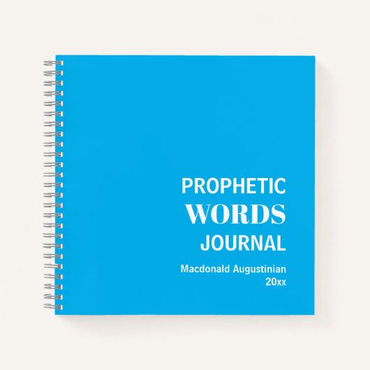 Journal de prières personnalisé (Devant)