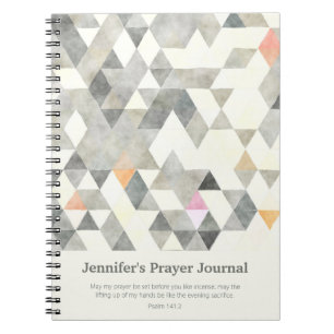 Journal de prières personnalisé des triangles Abst