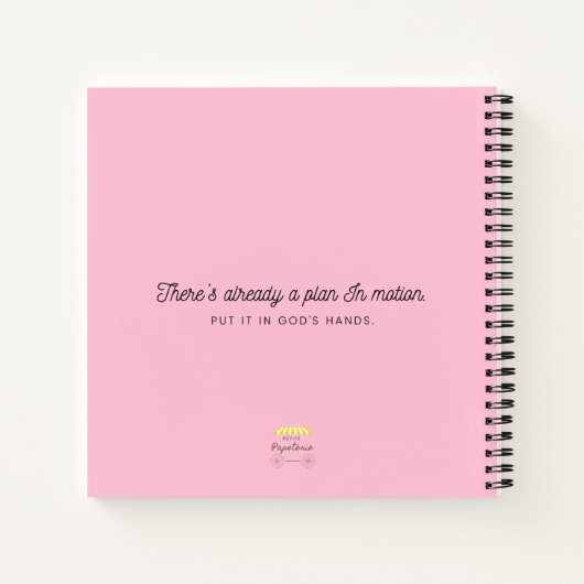 Journal de prières rose (Dos)