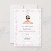 Journal de princesse 30e anniversaire Invitation m (Devant)