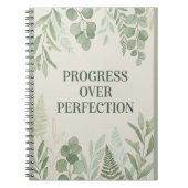 Journal de progrès plutôt que de perfection (Devant)