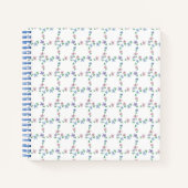 Journal de puces de la grille de fleurs rose paste (Devant)