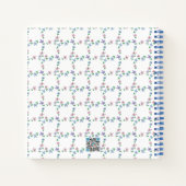 Journal de puces de la grille de fleurs rose paste (Dos)