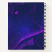 Journal de puces géométriques violet / Carnet liné (Dos)