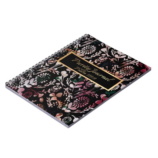 JOURNAL de PURETÉ (floral) (Côté gauche)