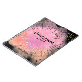 Journal de rationnement Nom personnalisé Rose Noir (Côté gauche)