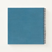 Journal de rationnement personnalisé corail et ble (Dos)