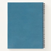 Journal de rationnement personnalisé corail et ble (Dos)