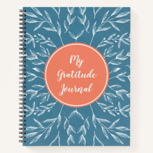 Journal de rationnement personnalisé corail et ble